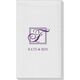 Pick Your Single Initial Monogram with Text Linen Like Guest Towels Image 1 of 3