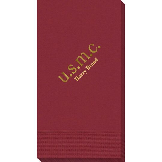 Big Word U.S.M.C. Guest Towels