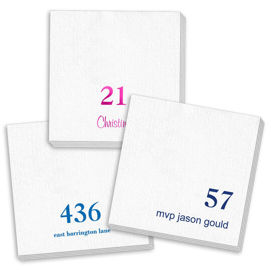 Design Your Own Big Number Deville Napkins