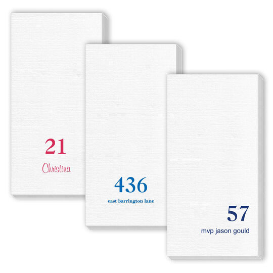 Design Your Own Big Number Deville Guest Towels