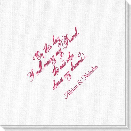 Elegant Marry My Friend Deville Napkins