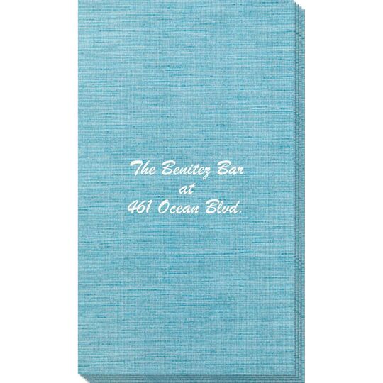 Any Text You Want Bamboo Luxe Guest Towels