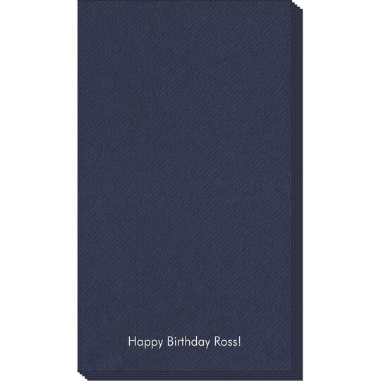 Any Text You Want Linen Like Guest Towels