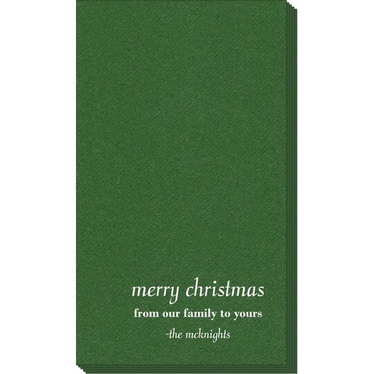 Any Text You Want Linen Like Guest Towels