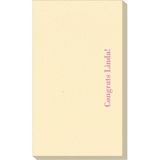 Any Text You Want Linen Like Guest Towels