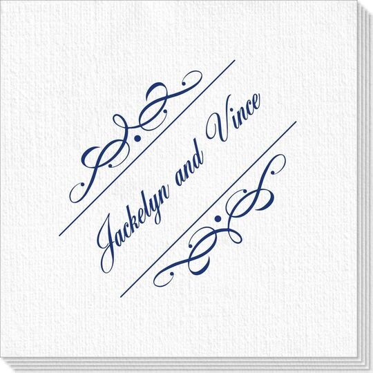 Royal Flourish Framed Names Deville Napkins