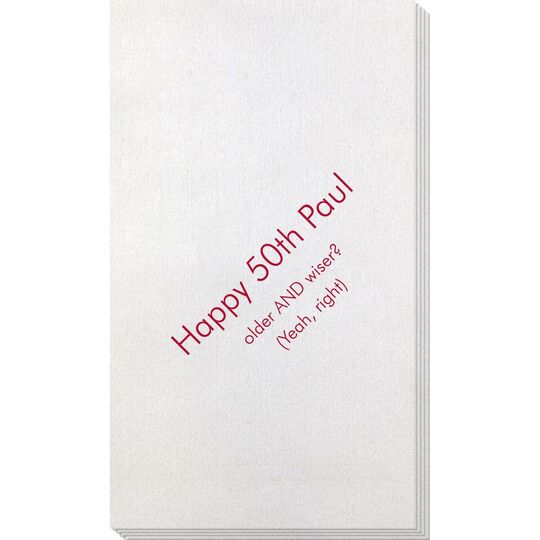 Your Message Bamboo Luxe Guest Towels