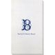 Pick Your Single Initial with Text Bamboo Luxe Guest Towels Image 3 of 3