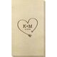 Heart Made of Arrow Bamboo Luxe Guest Towels Image 1 of 2