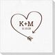 Heart Made of Arrow Deville Napkins Image 1 of 2