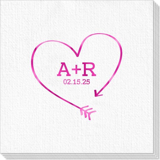 Heart Made of Arrow Deville Napkins