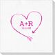 Heart Made of Arrow Deville Napkins Image 2 of 2