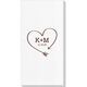 Heart Made of Arrow Deville Guest Towels Image 1 of 2
