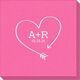 Heart Made of Arrow Linen Like Napkins Image 2 of 2