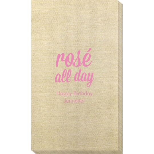 Rosé All Day Bamboo Luxe Guest Towels