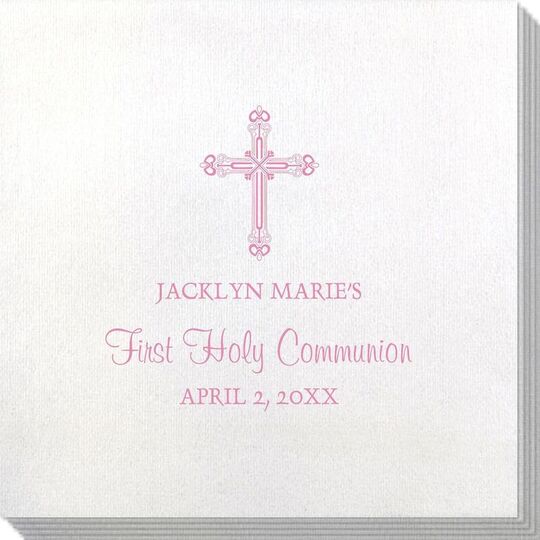 Religious Cross Bamboo Luxe Napkins