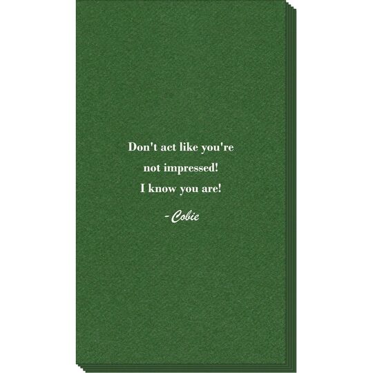 You Pick Your Text Linen Like Guest Towels