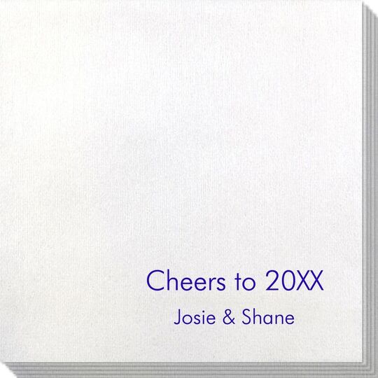 Your Choice of Text Bamboo Luxe Napkins