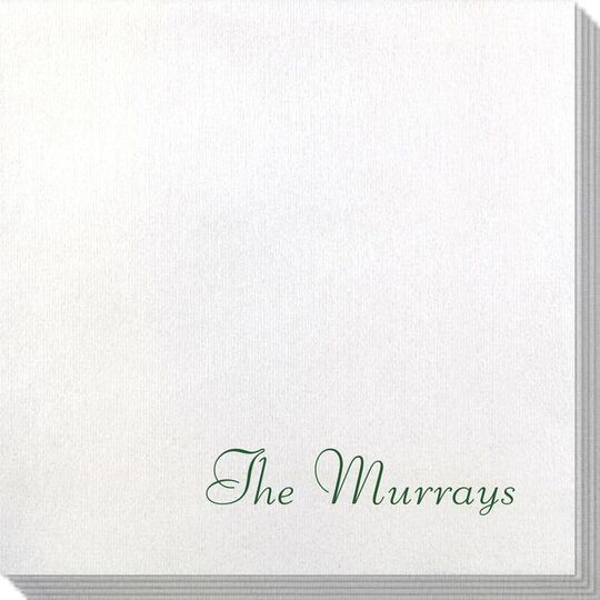 Your Choice of Text Bamboo Luxe Napkins