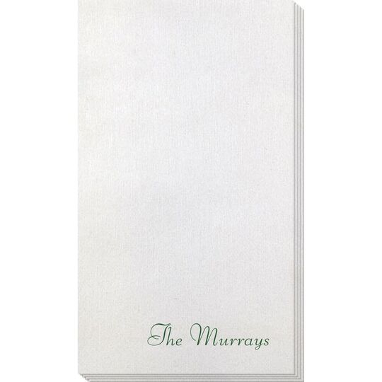 Your Choice of Text Bamboo Luxe Guest Towels