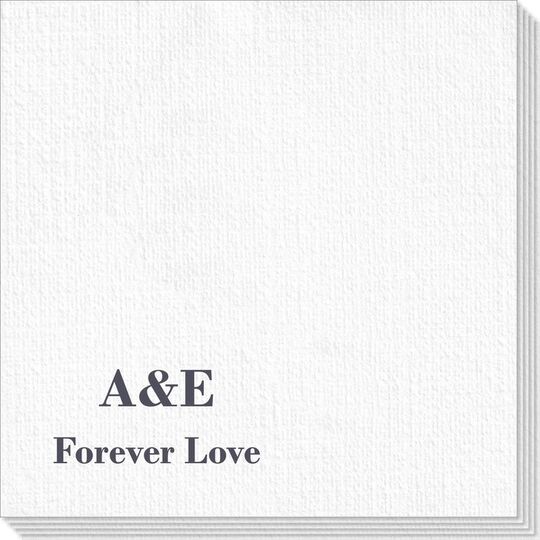 Your Choice of Text Deville Napkins