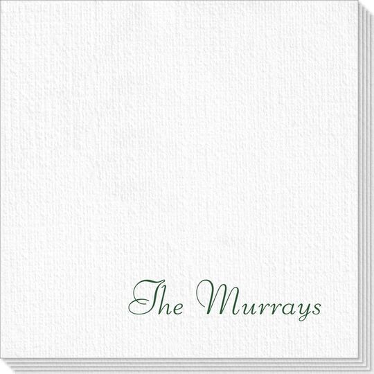 Your Choice of Text Deville Napkins