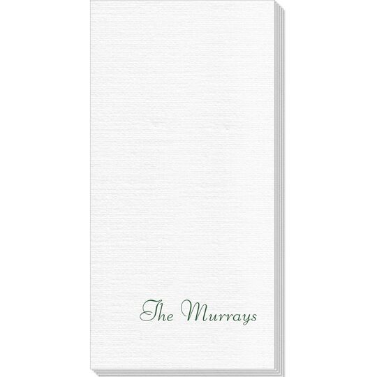 Your Choice of Text Deville Guest Towels