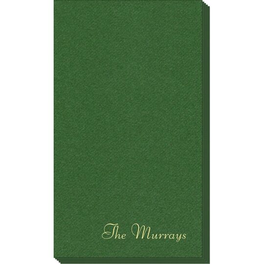 Your Choice of Text Linen Like Guest Towels