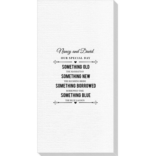 Our Special Day with Names Deville Guest Towels