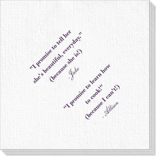 Your Personalized Text Deville Napkins