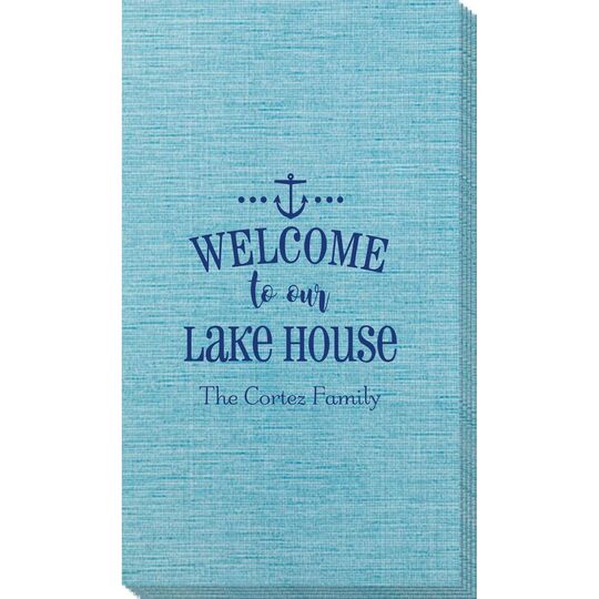 Welcome to Our Lake House Bamboo Luxe Guest Towels