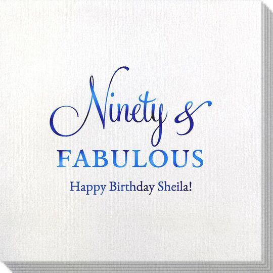 Ninety & Fabulous Bamboo Luxe Napkins