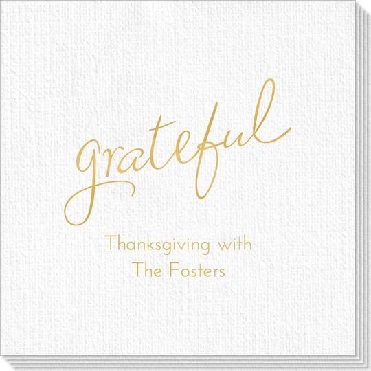 Expressive Script Grateful Deville Napkins