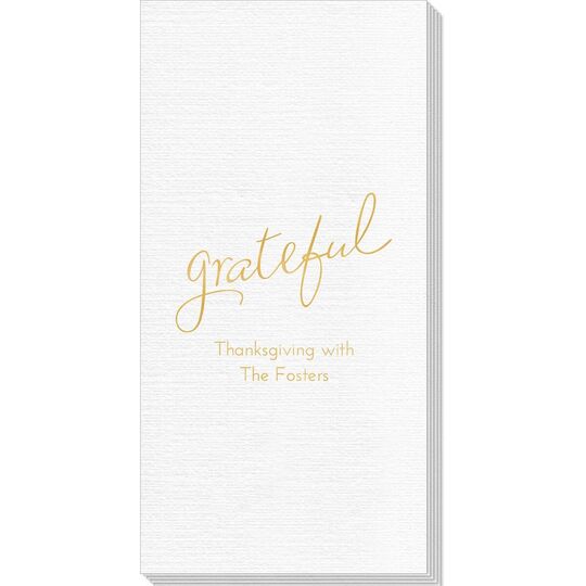 Expressive Script Grateful Deville Guest Towels