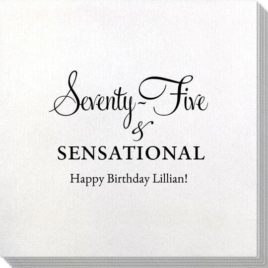 Seventy-Five & Sensational Bamboo Luxe Napkins
