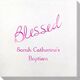 Expressive Script Blessed Bamboo Luxe Napkins Image 3 of 5