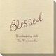 Expressive Script Blessed Bamboo Luxe Napkins Image 1 of 5