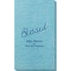 Expressive Script Blessed Bamboo Luxe Guest Towels Image 2 of 5