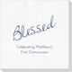 Expressive Script Blessed Deville Napkins Image 2 of 5