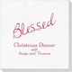 Expressive Script Blessed Deville Napkins Image 4 of 5