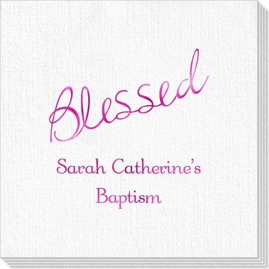 Expressive Script Blessed Deville Napkins