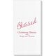 Expressive Script Blessed Deville Guest Towels Image 4 of 5