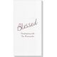 Expressive Script Blessed Deville Guest Towels Image 1 of 5