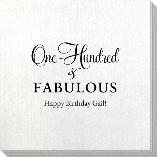 One Hundred & Fabulous Bamboo Luxe Napkins