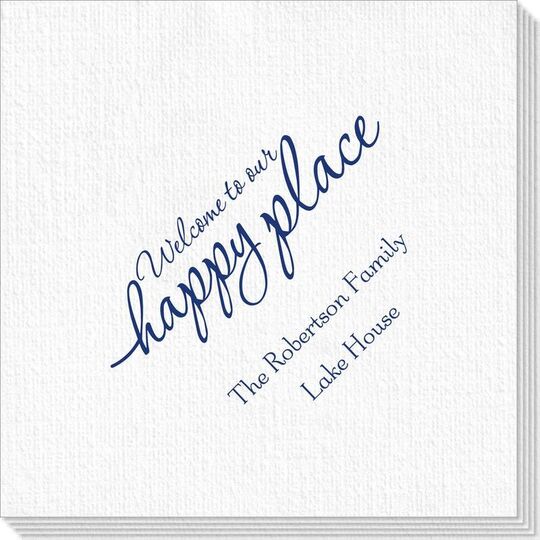 Welcome to Our Happy Place Deville Napkins