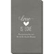 Love is Love Bamboo Luxe Guest Towels Image 3 of 3