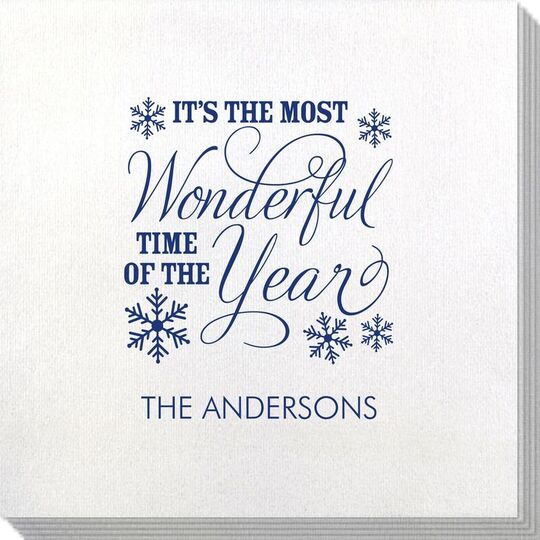 Wonderful Time of the Year Bamboo Luxe Napkins