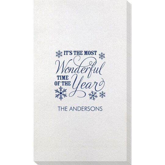 Wonderful Time of the Year Bamboo Luxe Guest Towels