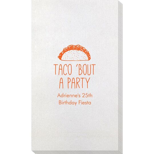 Taco Bout A Party Bamboo Luxe Guest Towels
