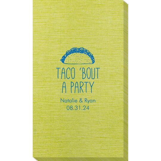 Taco Bout A Party Bamboo Luxe Guest Towels